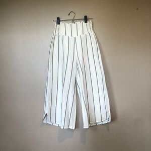 Rip Curl striped flowy wide leg pants